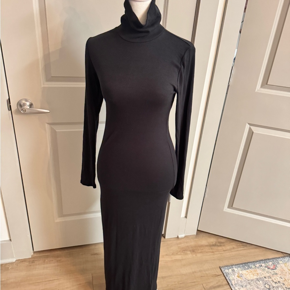 Urban Outfitters Black Turtleneck Bodycon Dress